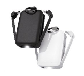 מטען נייד מיני 4000mAh עם פנס LED